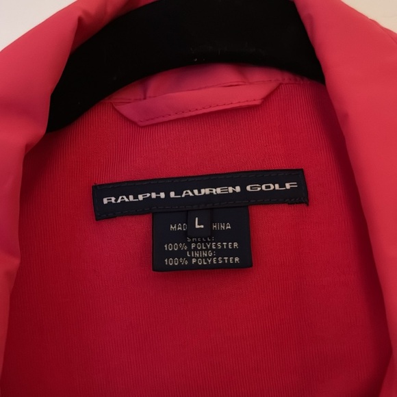 ✨ Ralph Lauren Golf Pink Lightweight Windbreaker Jacket Size Large NWOT ✨ - Picture 3 of 3